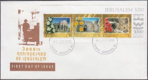 GRENADA GRENADINES Sc #1840a-c,41 SET of 2 FDC for 3000th ANN of JERUSALEM