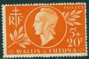 Wallis and Futuna Islands Scott B9 MH* stamp