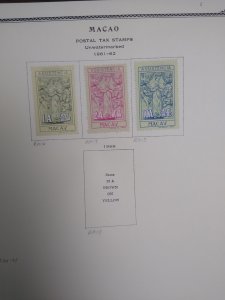 collection on pages Macao back of book PT: CV $283