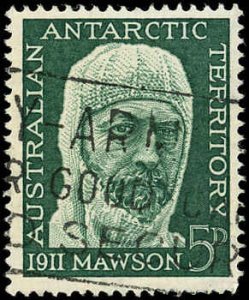 AUSTRALIAN ANTARCTIC TERRITORY Sc L7 F-VF/USED-1961 5p Sir Douglas Mawson-Sound