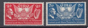 J39657 JL stamps 1939 ireland set mh #103-4 harp