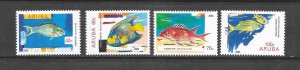 FISH - ARUBA #248-51 MNH