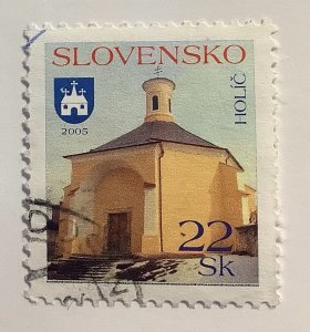 Slovakia 2005 Scott 483 used - 22 sk, Town & coat of arms,  Holíc