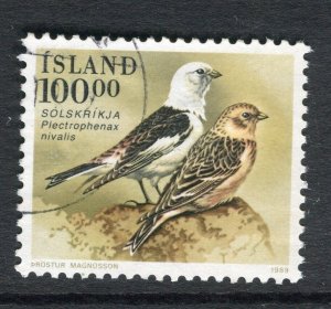 ICELAND; 1990s early Birds issue fine used 100k. value
