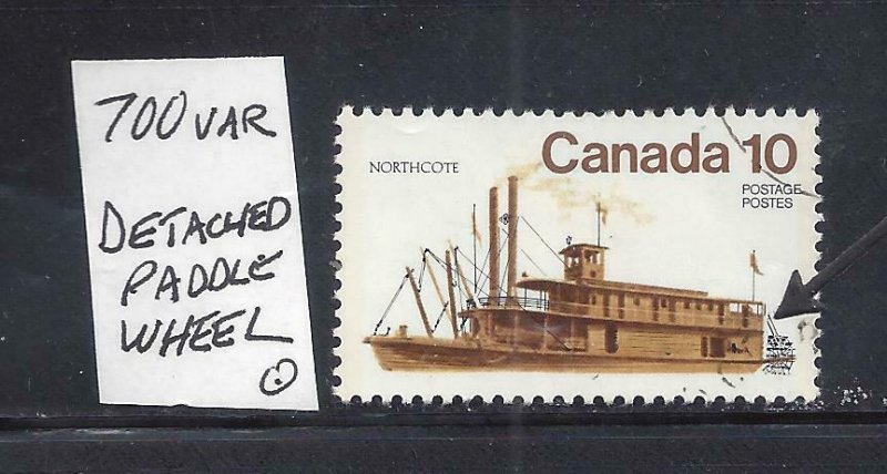 CANADA DETACHED PADDLE WHEEL VARIETY SCOTT 700var VF USED (BS16785)