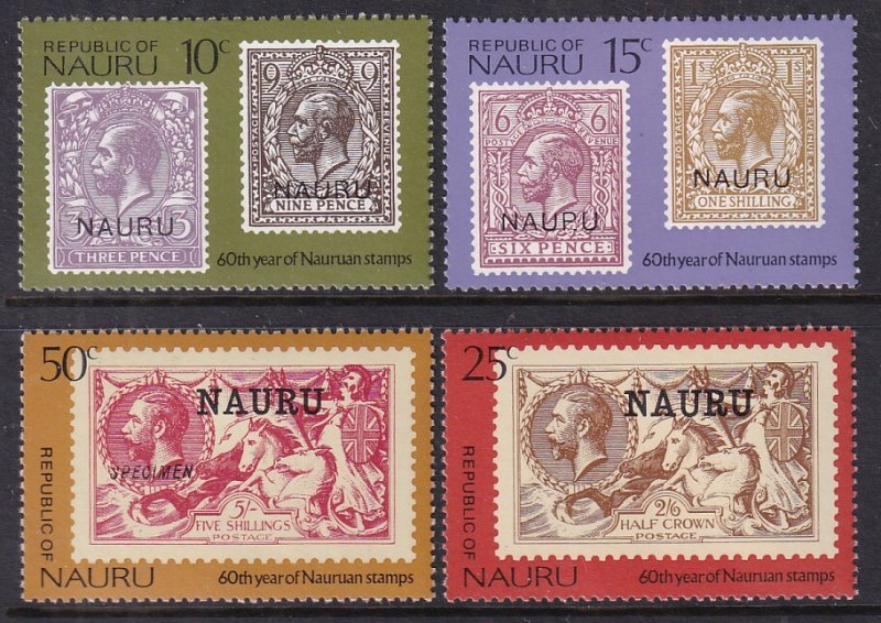 Nauru 138-141 MNH VF