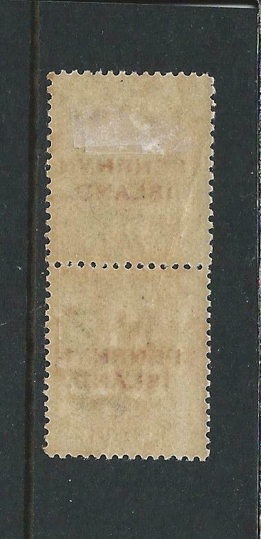 COOK IS/PENRHYN 1917-20 2½d BLUE DUAL PERF PAIR MM SG 24b CAT £45