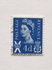 Scotland – 1958-67 – Single “Royal” Stamp – SC# 2 – Used