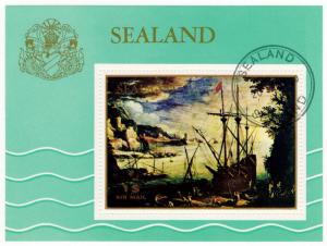 (I.B) Cinderella Collection : Sealand Mini-Sheet $1 (Explorers)