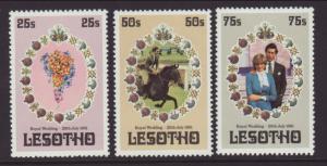 Lesotho 335-337 Royal Wedding MNH VF