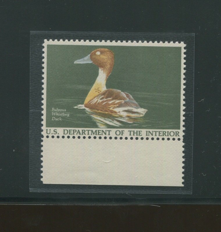 1986 United States Waterfowl Hunter Duck Stamp #RW53a NH Black Omitted Certified
