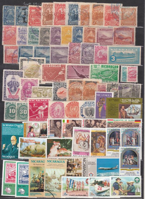 Nicaragua - 650+ different stamp collection