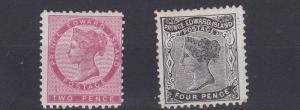 PRINCE EDWARD ISLAND  1870  S G 28 + 31  VALUES TO 4D  MH