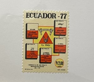 Stamps Ecuador Scott #C609 nh