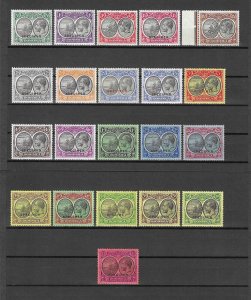 DOMINICA 1923/33 SG 71s/91s MINT Cat £425