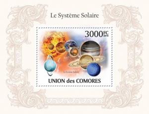 COMORES 2010 SHEET SOLAR SYSTEM SPACE LE SYSTEME SOLAIRE ESPACE cm10104b