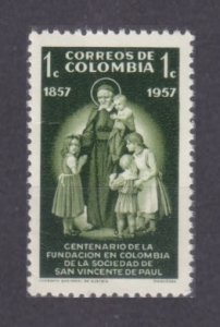 1957 Colombia 822 Saint Vincent von Paul