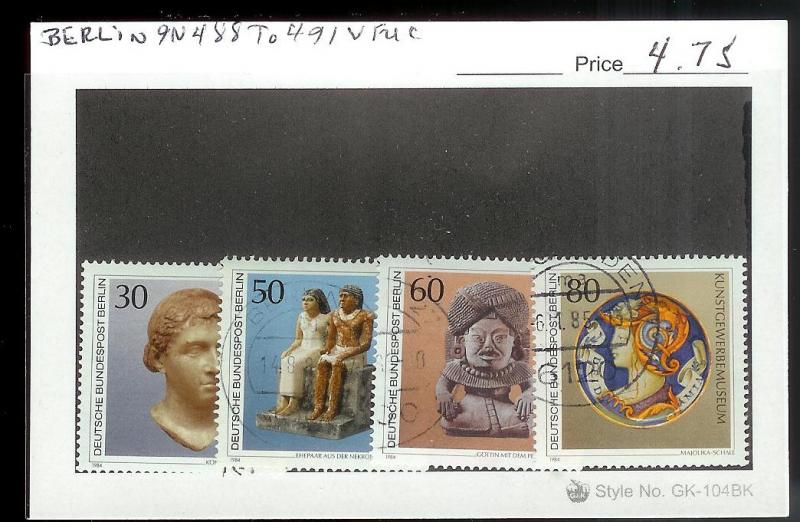 GERMANY BERLIN Sc#9N488-491 USED SET