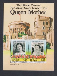 Tuvalu  #315 MNH   1985  queen mother sheet $1.20