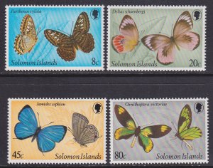 Solomon Islands (1980) #431-4 MNH; Offered as MH, see description