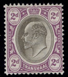 SOUTH AFRICA - Transvaal EDVII SG246, 2d black & purple, LH MINT. Cat £9.