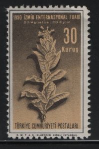 TURKEY, 1012, MNH, 1950, Tabaco