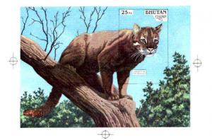 Bhutan 1990 Endangered Wildlife - Intermediate stage comp...