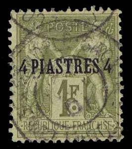 1885-1901 FRENCH OFFICES IN TURKEY #5 - USED - VF - CV$15.00 (ESP#1027)