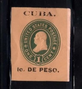 Cuba U1 mint envelope cut square