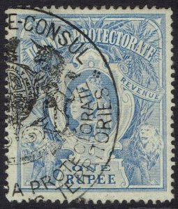 UGANDA 1898 QV LIONS 1R USED