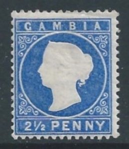 Gambia #15 MH 2 1/2p Queen Victoria - Wmk. 2 Sdwys.