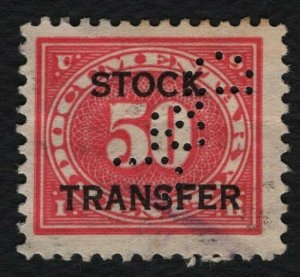 #RD9 50c Stock Transfer, Used [39] **ANY 5=FREE SHIPPING**