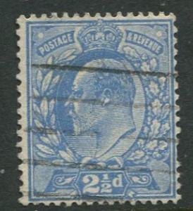 Great Britain - Scott 131 - KEVII Definitive -1902 - Used - Single 2.1/2p Stamp