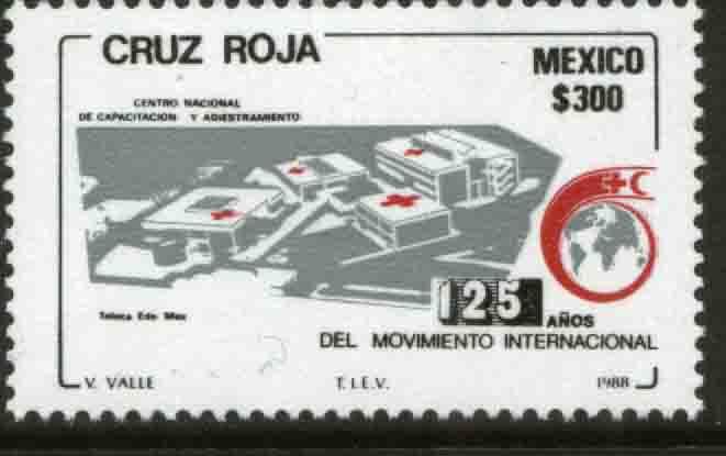 MEXICO 1557 125th Anniv Intl. Red Cross Organizations MNH