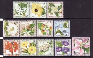 Pitcairn Is.-Scott#512-23- id12-unused NH set-Flowers-2000-
