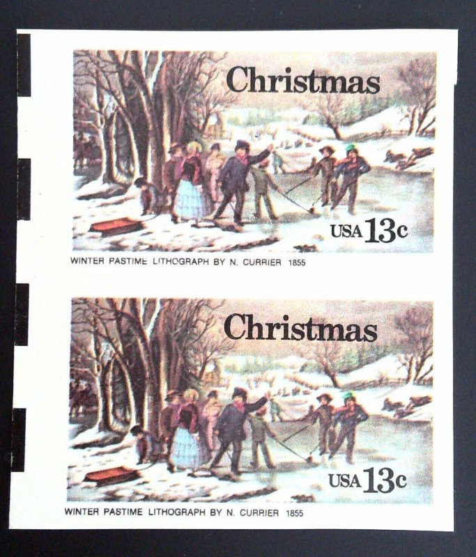 Scott#1702a - 13c  Multicoloured - imperf, pair - MNH - 1976