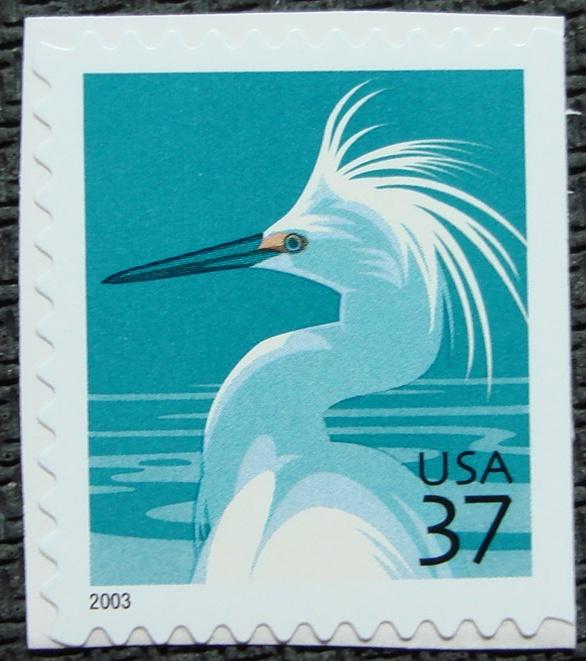 US #3830 MNH Booklet Single, Snowy Egret, SCV $.75 