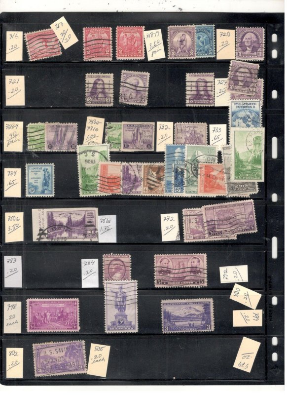 US EARLY 1900'S COLLECTION MINT/USED