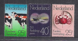 NETHERLANDS SC# 515-17  VF/MOG