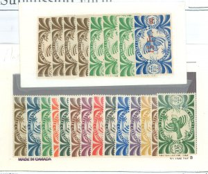 New Caledonia #252-273 Unused Single (Complete Set)