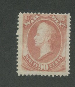 1873 United States War Department Official Stamp #O93 Mint Hinged Original Gum 