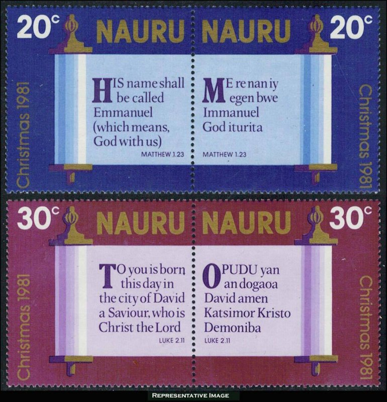 Nauru Scott 237a-238a Mint never hinged.