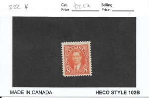 Canada: Sc # 222, MH (50879)