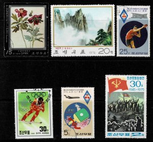 Group Number Two of Used Stamps From North Korea