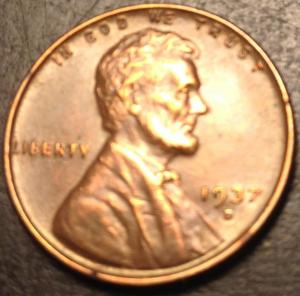 1937 D Lincoln Wheat Cent #D960