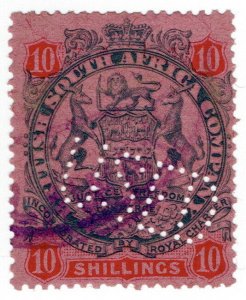 I.B Rhodesia/BSAC Revenue : Duty Stamp 10/- 1896