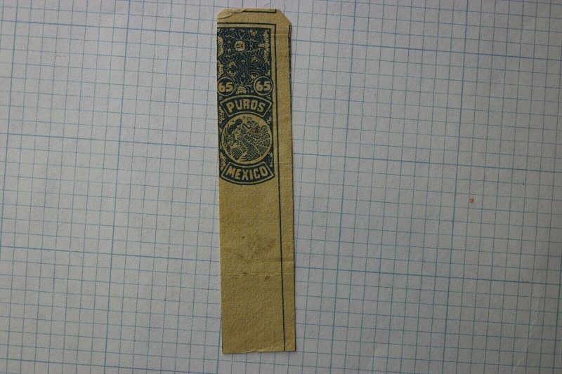 Mexico Revenue TP41 65c  Tobacco Cigar Talon strip Puros