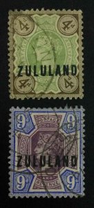 MOMEN: ZULULAND SG #6,9 USED £205 LOT #63575