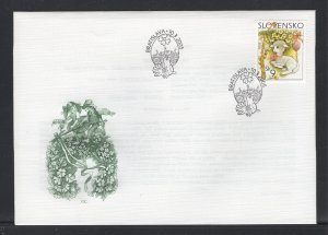 Slovakia #474  (2005 Easter issue)  on unaddressed FDC