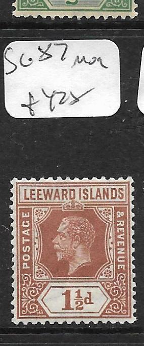 LEEWARD ISLANDS  (PP0105B) KGV  DIE I  1 1/2D  SG  84     MOG